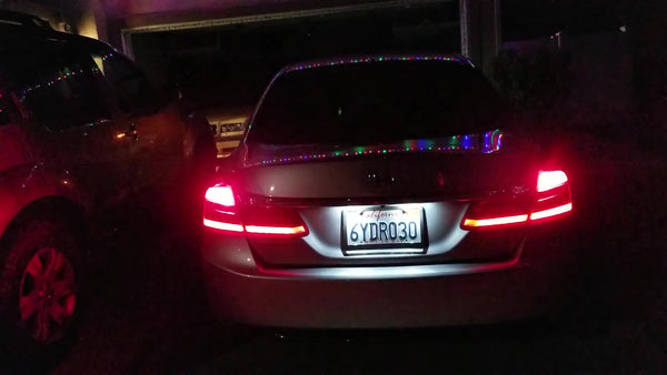 Flashing LED turn signals